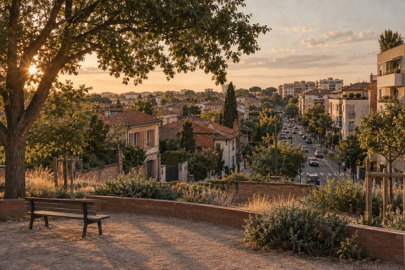 Illustration éditoriale du sujet : Croix-Daurade à Toulouse : quartier, histoire et espaces verts