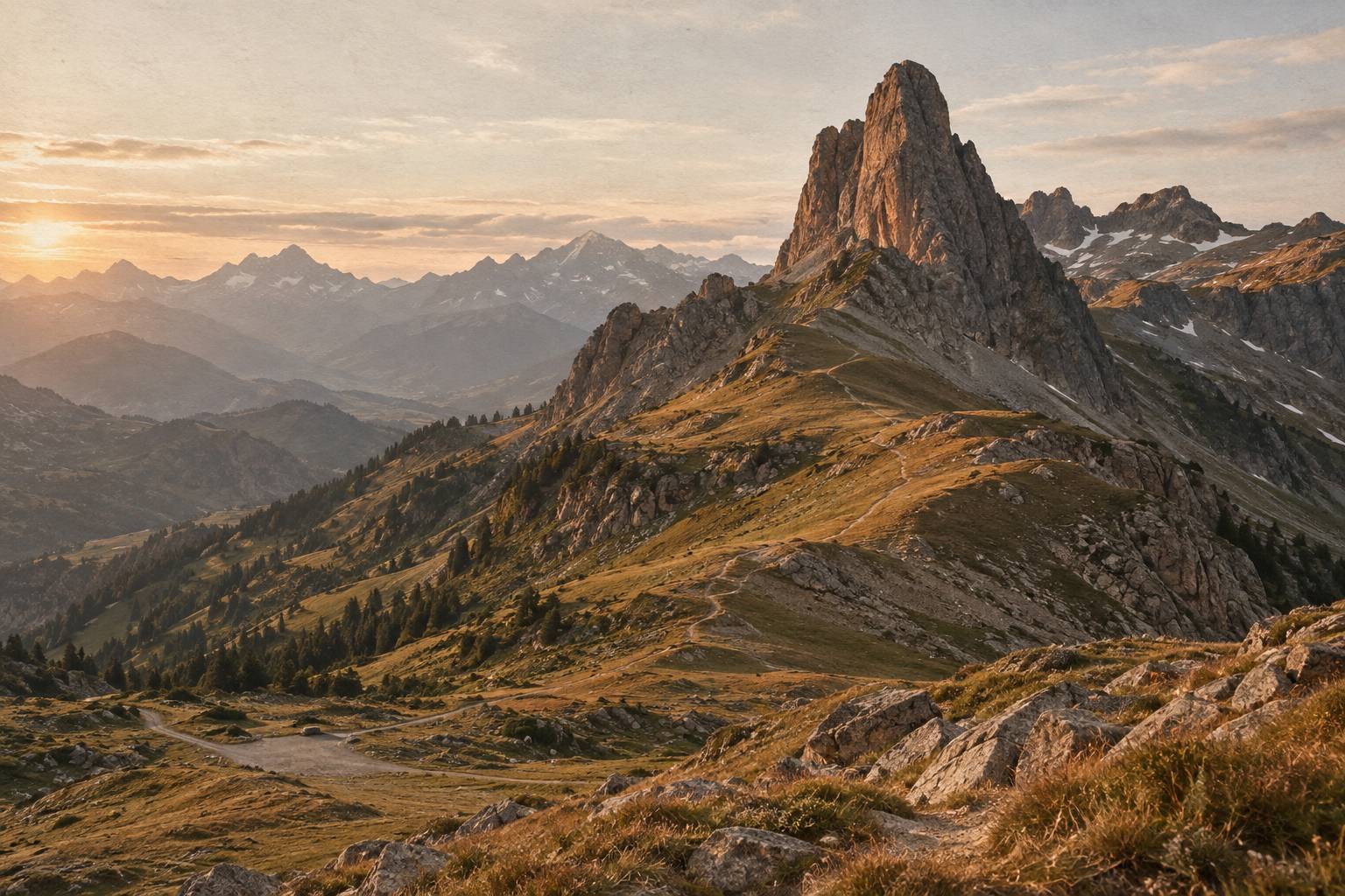 Illustration éditoriale du sujet : La Pierra Menta : le sommet du Beaufortain et son accès