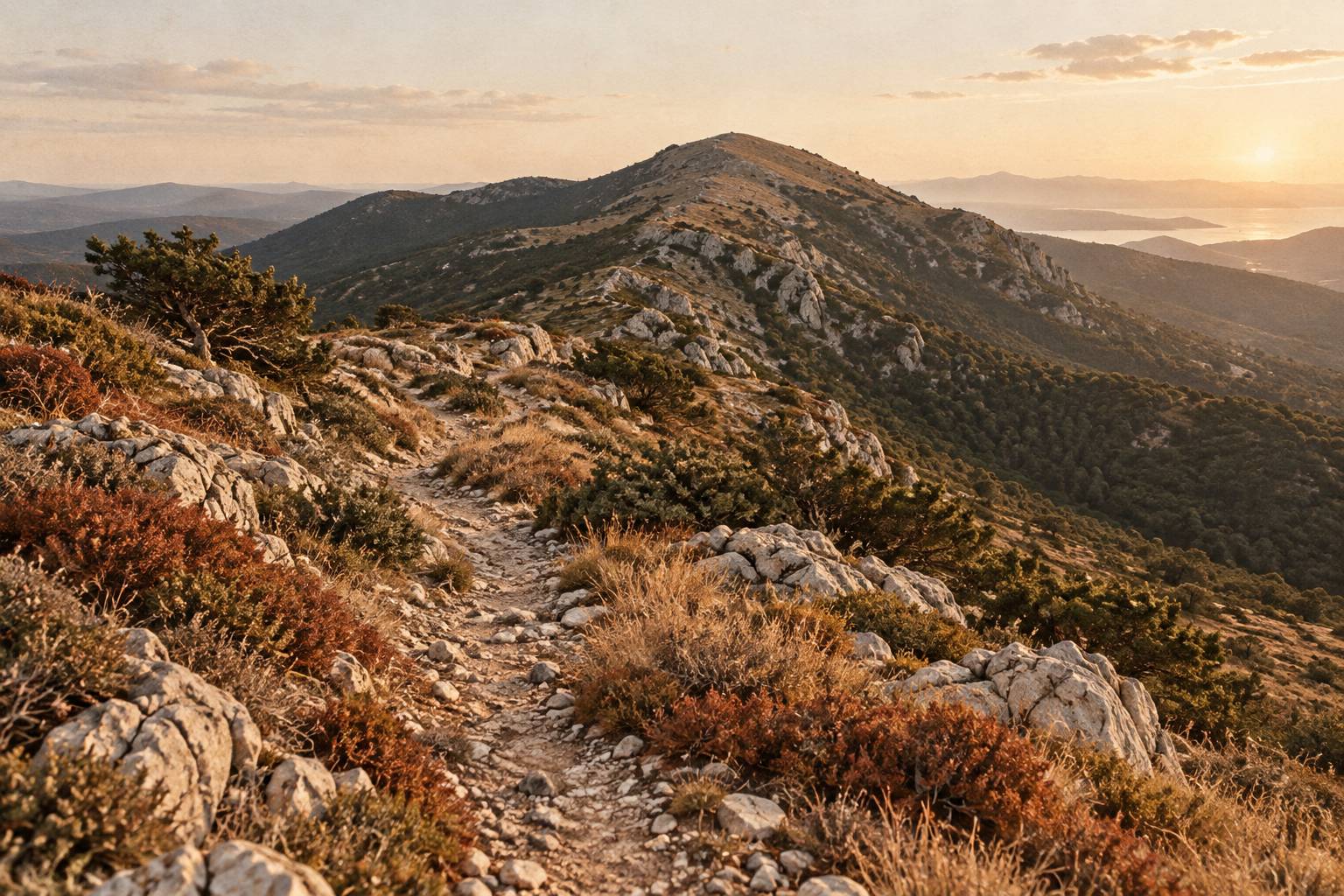 Illustration éditoriale du sujet : Montagne de Lure : sommet, sentiers et flore du massif